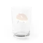 【シマエナガグッズ】ちくわファクトリーのシマエナガ バターロール Water Glass :back