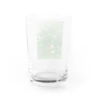 TATTUの花壇の小さな赤い花 Water Glass :back