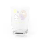 SUZURI×ヤマーフのYAMMEロック Water Glass :back