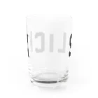 AliviostaのSLICK スリック ロゴ Water Glass :back