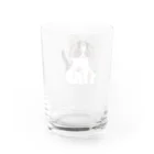 しろくろねこのうちのねこ Water Glass :back