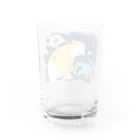 しろくまくんショップのしろくまくん、タコタコ星人の夢を見る Water Glass :back