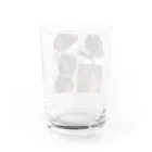 川沼池兄弟妹グッズの黒沼さん表情管理 Water Glass :back