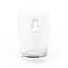 SUIMINグッズのお店のミルクアイスをまじめに運ぶねこ Water Glass :back