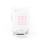 フォーヴァの電卓ピンク Water Glass :back