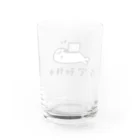 デザイン部@みんコワの在宅勤務中のアザラシ Water Glass :back