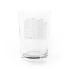 mojimojiの密集ビル Water Glass :back