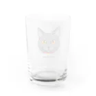 猫のイラスト屋さんのlien sumomomilk Water Glass :back