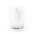 柳の下工房 SUZURI SHOPの座敷おやじ(片面) Water Glass :back