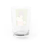 四月研究所 SUZURI店の大正浪漫ヲトメ図画ー桃色 Water Glass :back