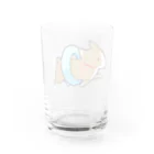 かわいいコーギーのswim Water Glass :back