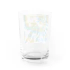 Mix pallet りょうのタイダイ染めプリント　黄緑×水色 Water Glass :back