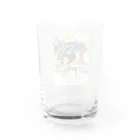 SatokostudioArtのはりねずみくんとりすちゃんの出会い Water Glass :back