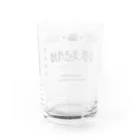 SUNSET STUDIOの縁起物ロゴ Water Glass :back