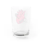 CARPE DIEMの安全ピンハート Water Glass :back