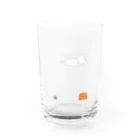 grk0 🌟ウサギのチャとシロ〜時々カッパのカッパ素潜り Water Glass :back