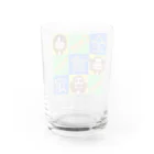 生物＝ケモノのヲ店の全肯定の三猿 タイプＢ２ Water Glass :back