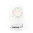 高堂玲/イラストの方のベーコンレタスバーガーライオン Water Glass :back