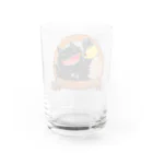 そのへんの黒猫ののんべぇ　むぎちゃ Water Glass :back