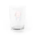 NIKORASU GOのユーモア歴史ダジャレ「シェイクスキヤ」 Water Glass :back
