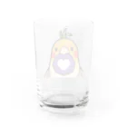 きぃたまぉのお店のたまハートバッチ Water Glass :back