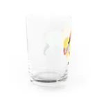 PuppenPeanoのパステルなバイソン Water Glass :back