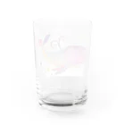 暖暖あたたかの虹色くじら Water Glass :back