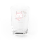 ミニマムユニヴァース@SUZURIのデビねこくんとコウモリさんグラス Water Glass :back