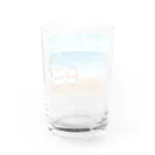 ねことねこのMarin & Hinata【筆記体ver】 Water Glass :back