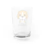 KAORIN’s TV 【ちびっこ】のスマイルビーグル chibicco (黒文字) Water Glass :back