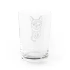 ねこの卵のおなかぱんぱんこちゃん Water Glass :back