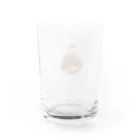 ベルの顔のモコモコベル Water Glass :back