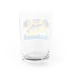 脂身通信Ｚの【背面プリント】大漁旗♪サケ♪220909 Water Glass :back