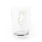 ニャンコ一族のかわいいさち Water Glass :back