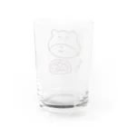 クマターンのクマタカレー ブラウン Water Glass :back