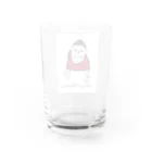 ナミノコ雑貨店のフレンチブルドッグ サンタ Water Glass :back