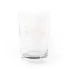 SU-KUの幸せな人生を！(オレンジ系) Water Glass :back