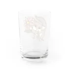 Lichtmuhleの一輪のお花とアフリカヤマネ Water Glass :back