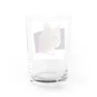 翡翠アキラの紫陽猫 Water Glass :back