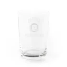 危ないグッズのABUSAI UNIV. 黒字 中抜 Water Glass :back