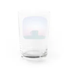 Teal Blue CoffeeのTeal Blue Hour Water Glass :back