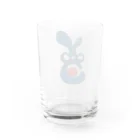 書道あーと　明笑akoの夢うさぎ Water Glass :back