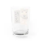 🐶ぷーちょこ公式ショップ🐶のだるちょこグッズ Water Glass :back