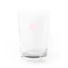 crystal star☆の猫に星と羽根 Water Glass :back