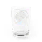 ぽいぽいまるまるのナルシストまる Water Glass :back