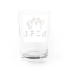 保護猫ふれあいカフェねこもふのねこもふミケさん Water Glass :back