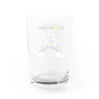 🌈にゃむにゃむず🌈byスーパーYAKKO先生のレインボーにゃむにゃむず Water Glass :back