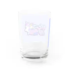 ひえぴったんのロゴカラフル版 Water Glass :back