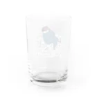 ポス山ポス夫の手紙の山とポス夫 Water Glass :back