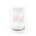 naked ape SUZURI店の廃墟ベア Water Glass :back